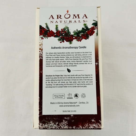 Aroma Naturals ~ Warm Spice / Aromatherapy Candle / New - Picture 5 of 11